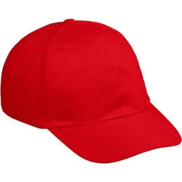 Pro Basic Cap - 6 Panel Red